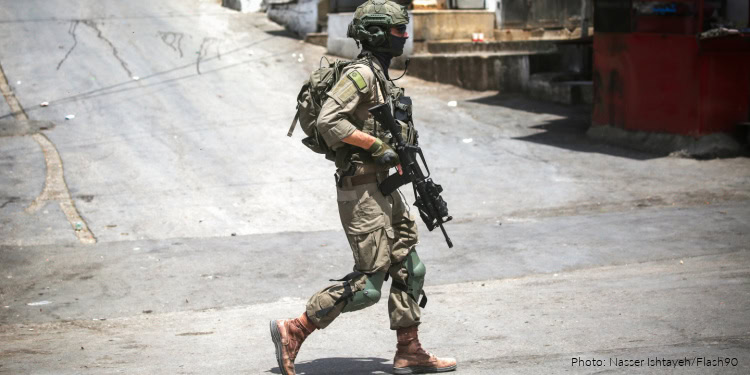 Israeli security forces operate during a raid in the West Bank city of Nablus, May 3, 2026
