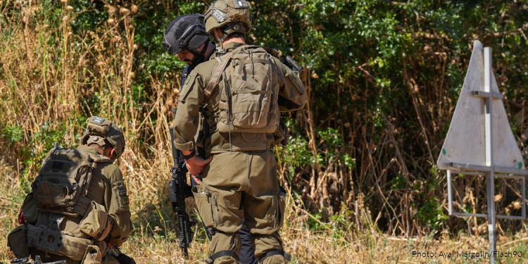 Israeli soldiers man a roadblock along the Ramim Ridge area in northern Israel following suspected militant infiltration incident along the Israel-Lebanon border. June 09, 2026. Photo by Ayal Margolin/FLASH90