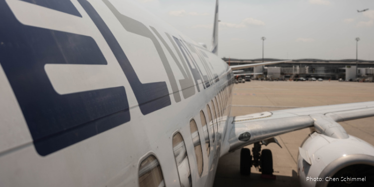 side of plane and wing