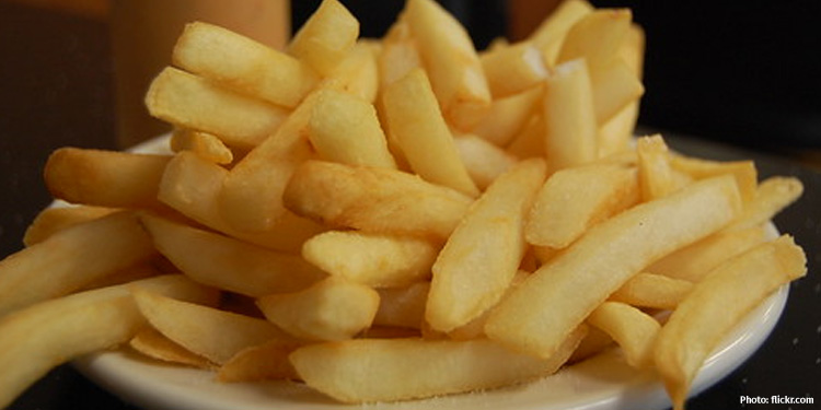 Plate of french fries