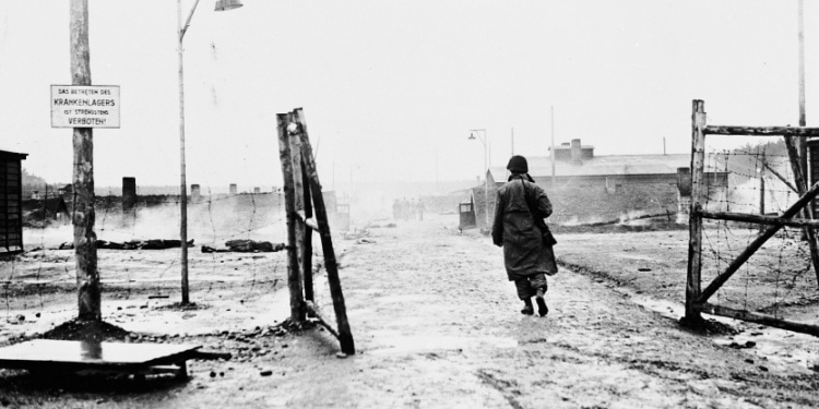 Remembering Holocaust with view from gates of Kaufering, Dachau concentration camp