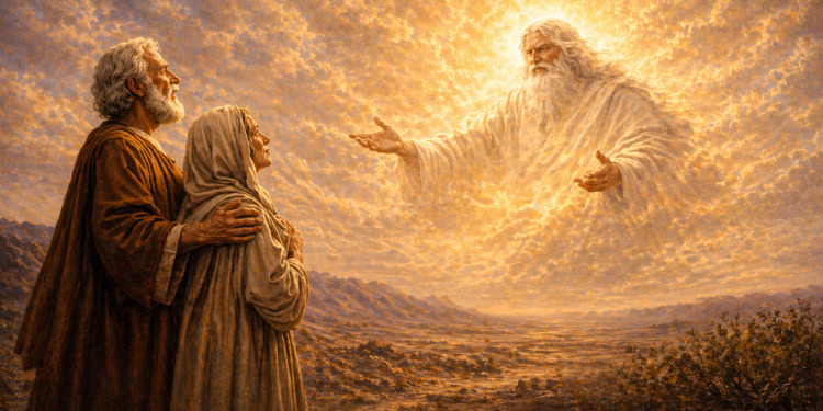 God giving new name to Abraham and Sarah