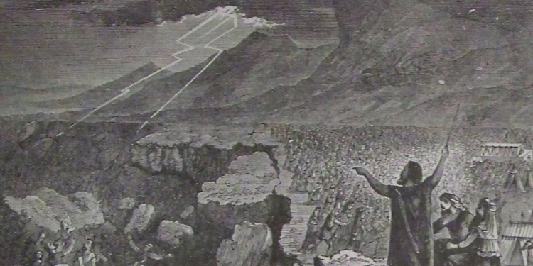 God destroying everything in story of Korah