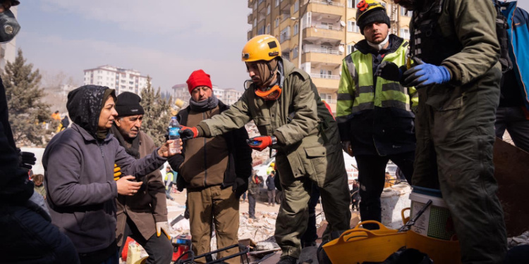 IDF help earthquake victims in Turkey in February 2023