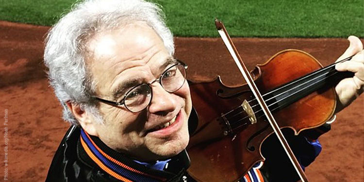 Image of Itzhak Perlman holding a violin