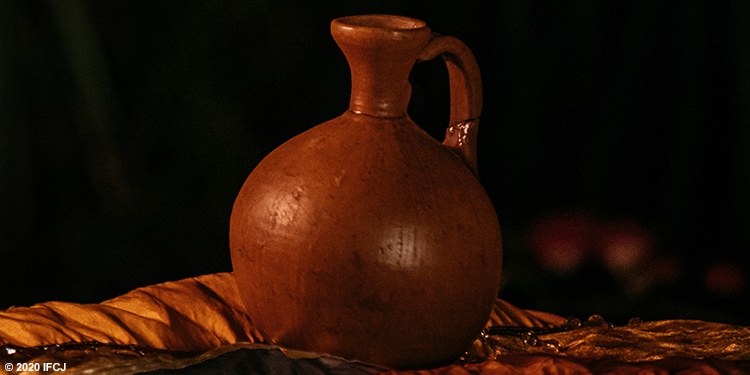 a jar of olive oil