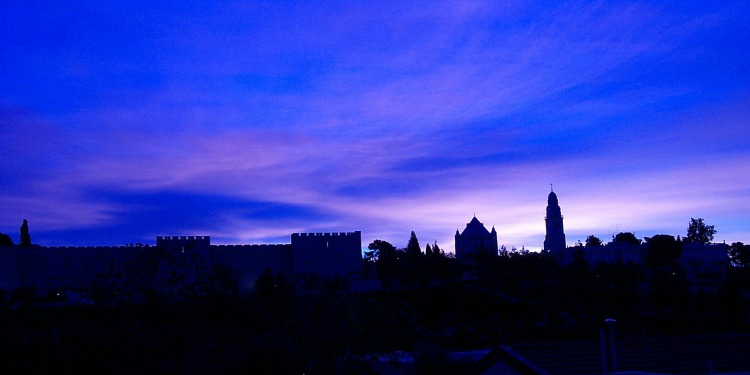 Jerusalem at dawn, redeemed by sunrise