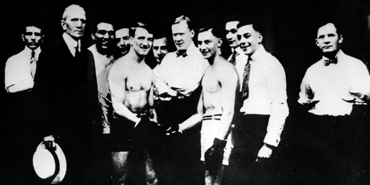 Boxers Jimmy Welsh and Benny Leonard