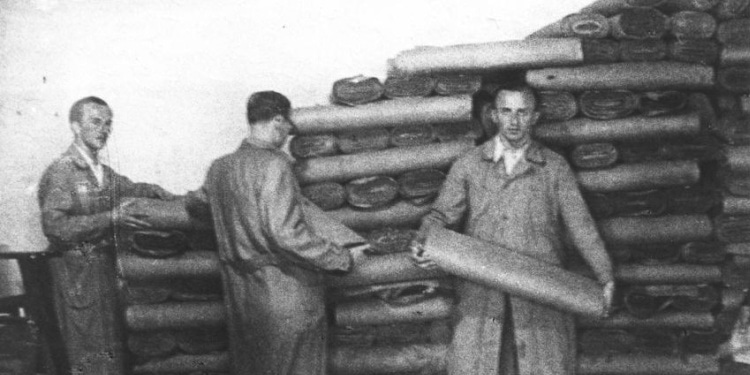 Laborers at Julius Madritsch sewing factory during the Holocaust