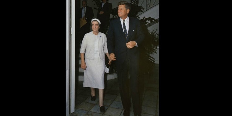 Golda Meir and John F. Kennedy
