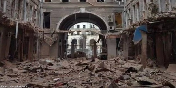 Bombed Hillel in Kharkiv, Ukraine