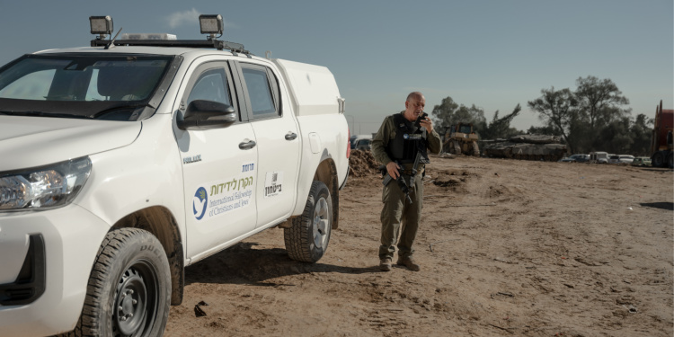 Fellowship fortified vehicle on Kibbutz Be’eri, as well as Keith Isaacson, Chief Security Officer for the Eshkol Regional Council.