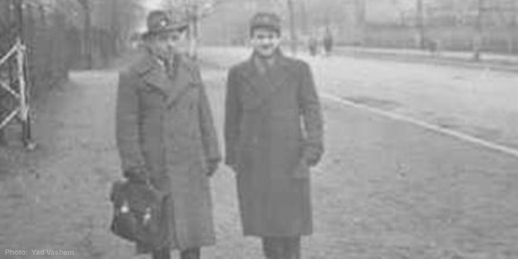 Black and white image of a man and Leopold Socha, who hid Jews in sewers during Holocaust