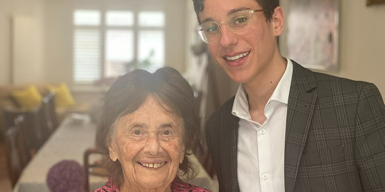 Holocaust survivor Lily Ebert and her grandson Dov Forman