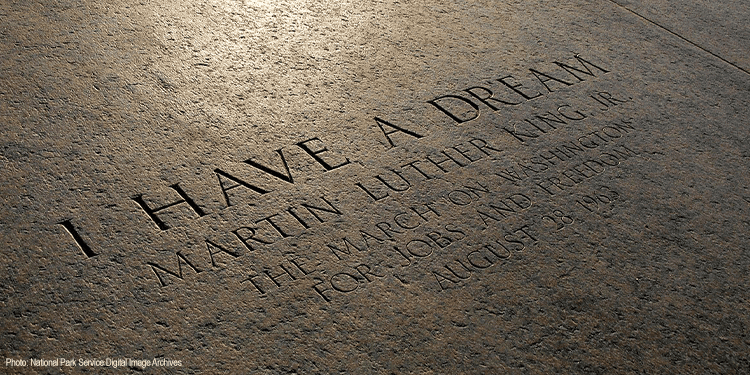 Lincoln Memorial I Have a Dream Marker