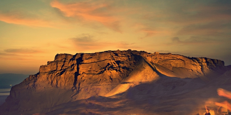 Masada at twilight
