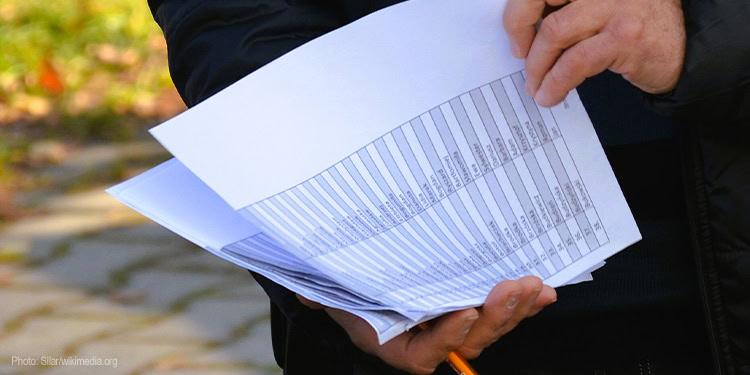 Man holding a checklist