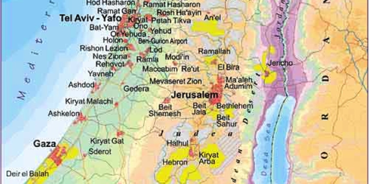 Map of Israel