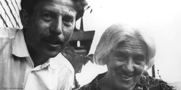 Survivor Fyodor Revzin and rescuer Mariya Yevdokimova