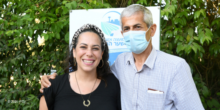 Yael's Day in the South after rocket attacks, May 24, 2021, Yael Eckstein and Ayal Hajbi, Security Officer of the Sha’ar HaNegev Regional Council