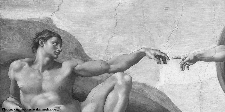 Michelangelo-Creating Adam in God's Image