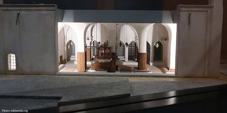 Model of the Central Synagogue of Aleppo in the ANU Museum of the Jewish People