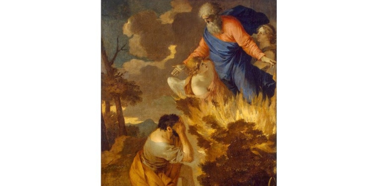 Moses and the Burning Bush, Sebastien Bourdon