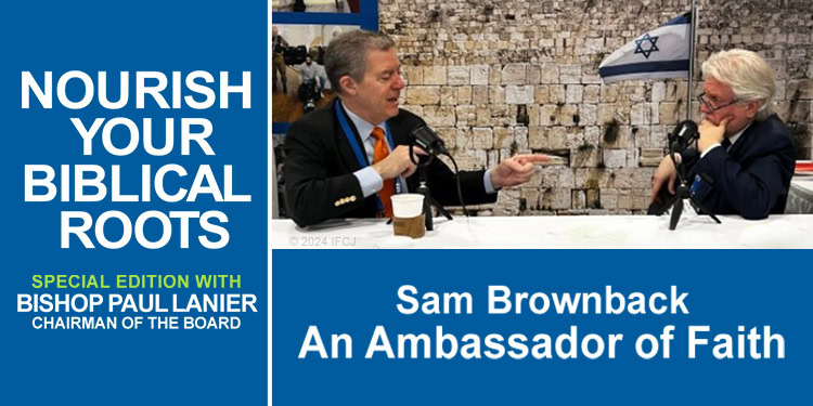 Ambassador Sam Brownback conversation with Bishop Paul Lanier