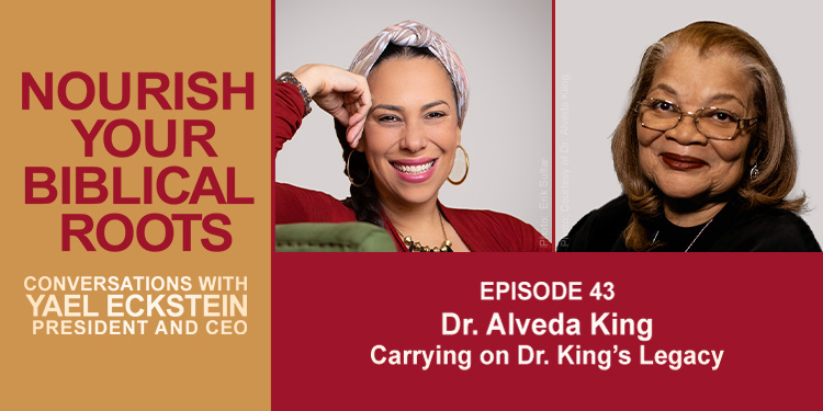 Podcast image with Yael and Dr. Alveda King