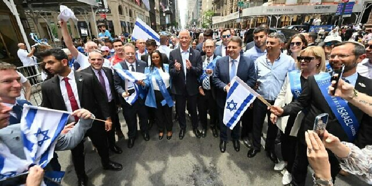 Celebrate Israel parade in NYC, May 22, 2022