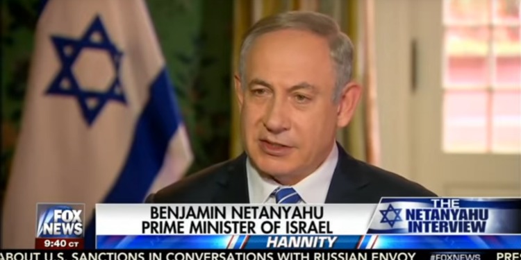 Screenshot of President Bibi giving an interview on Fox News.