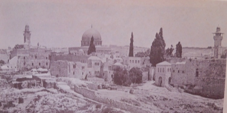 Dated image of Old Jerusalem.