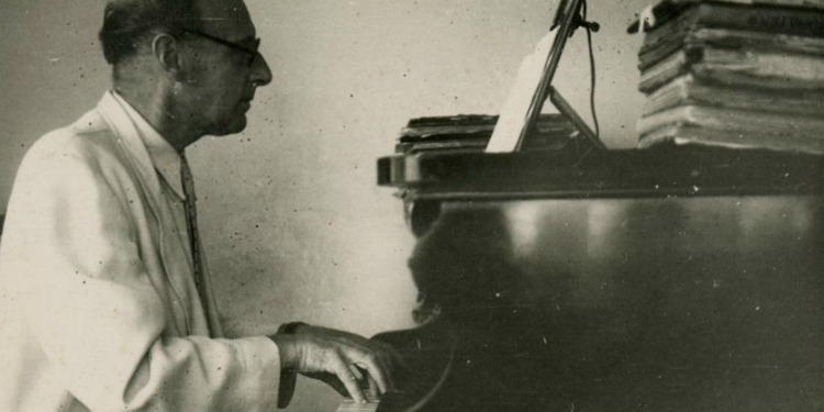 Paul Ben-Haim Playing Piano