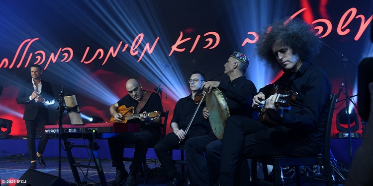 Playing with musical instruments at a Gala event