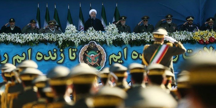 Iranian President Rouhani and army