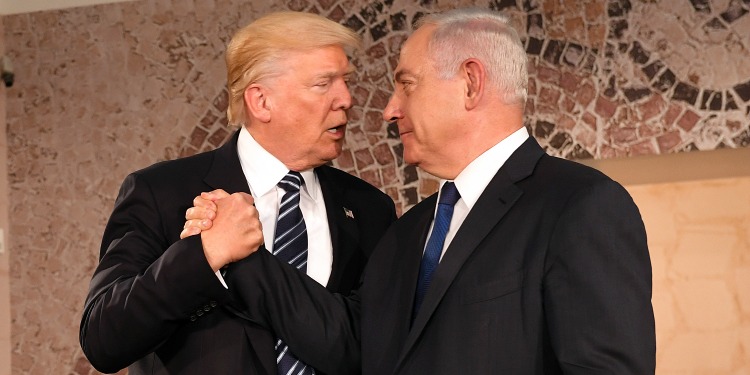 President Trump and Bibi at the Israel Museum.