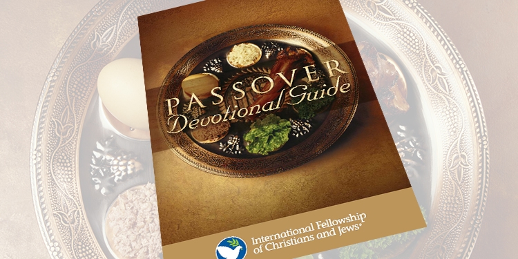 Cover of the Passover Devotional Guide by IFCJ booklet.