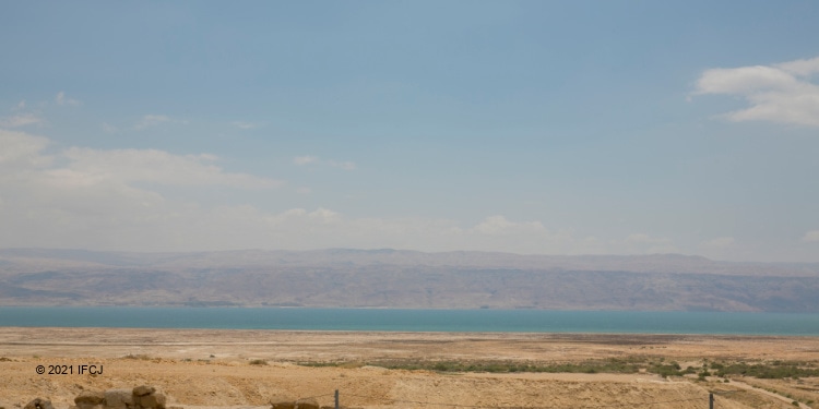 Qumran caves in the Judean desert