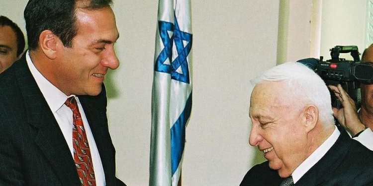 Rabbi Eckstein and Ariel Sharon