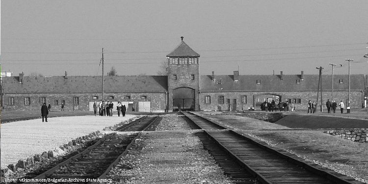 Railway to Auschwitz, where Eddie Jaku was held during Holocaust
