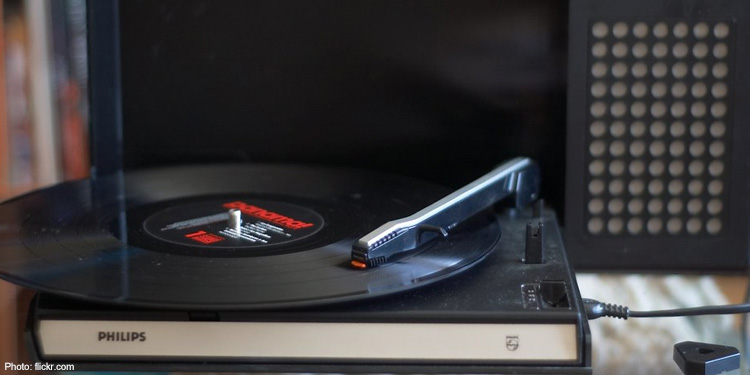 Vinyl on record player