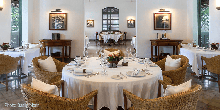 Restaurant at a luxury resort