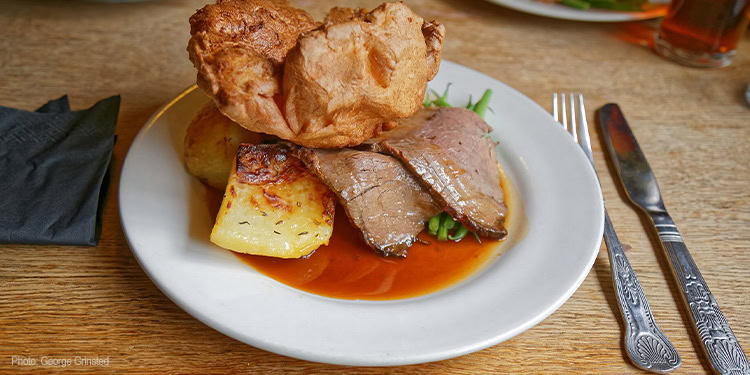 Roast lamb dinner