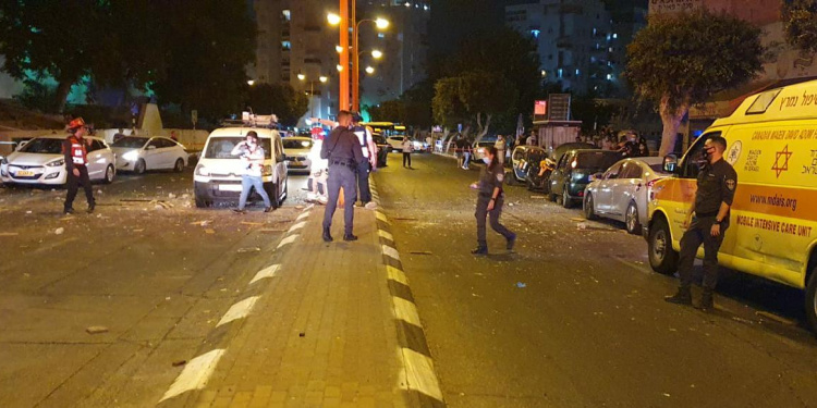 Scene of rocket attack on Ashdod, Israel, September 15, 2020