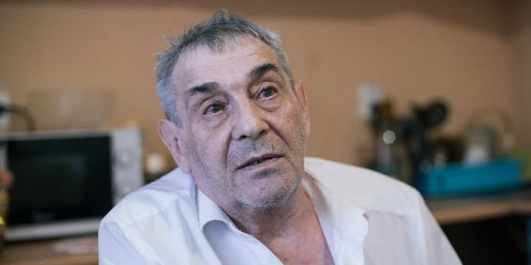 Close up image of an elderly Jewish man.