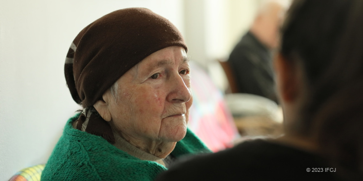 Fredirika, elderly Holocaust survivor living in Israel