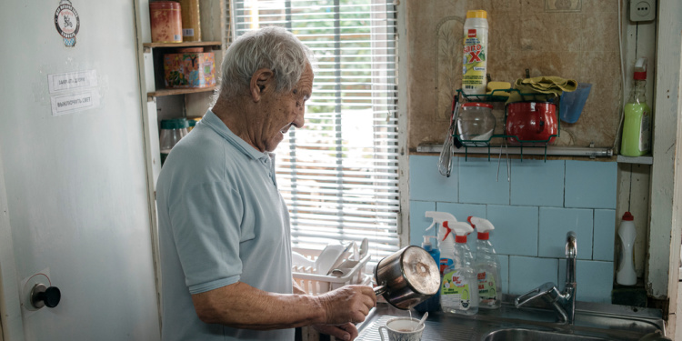 Iosif, elderly Holocaust survivor who receives winter help from The Fellowship