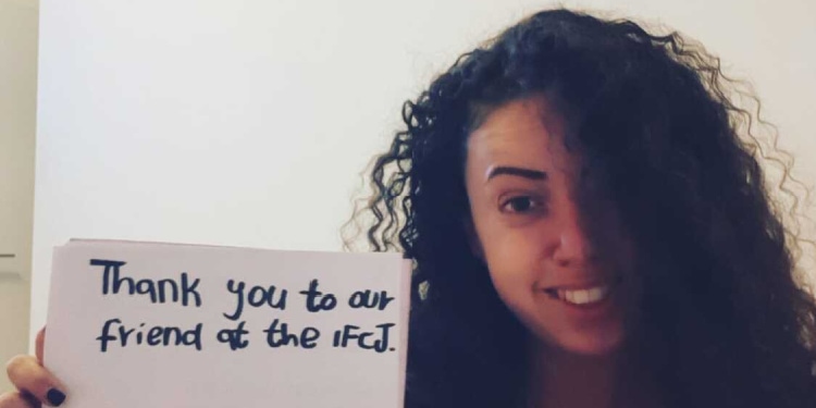 Sara, a young Israeli woman who The Fellowship helps save