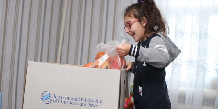 Better times lay ahead for Sophia, whose impoverished family receives a Fellowship food box