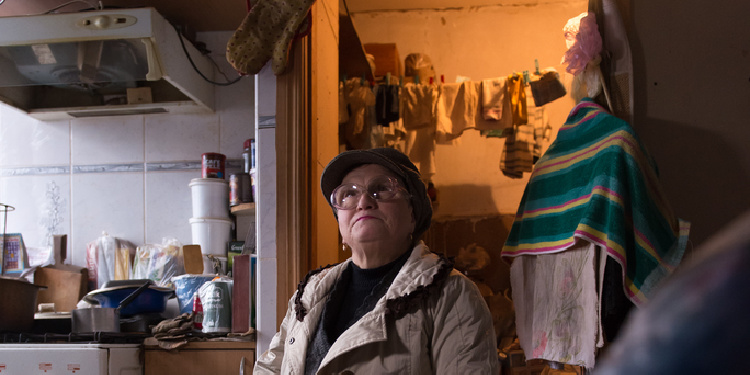 Tatiana, elderly Jewish woman in Ukraine who receives emergency supplies from The Fellowship